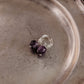 Amethyst hoop earrings