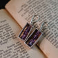   amethyst earrings handmade alchemy charms amulet love soulmate wiccan