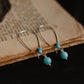  long amazonite earrings handmade crystal healing amulet