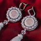   rose quartz tassel earrings witchcraft alchemy magic