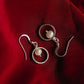   Pearl errings love charms alchemy amulet charms handmade