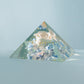  white rose orgonite pyramid home protection amulet