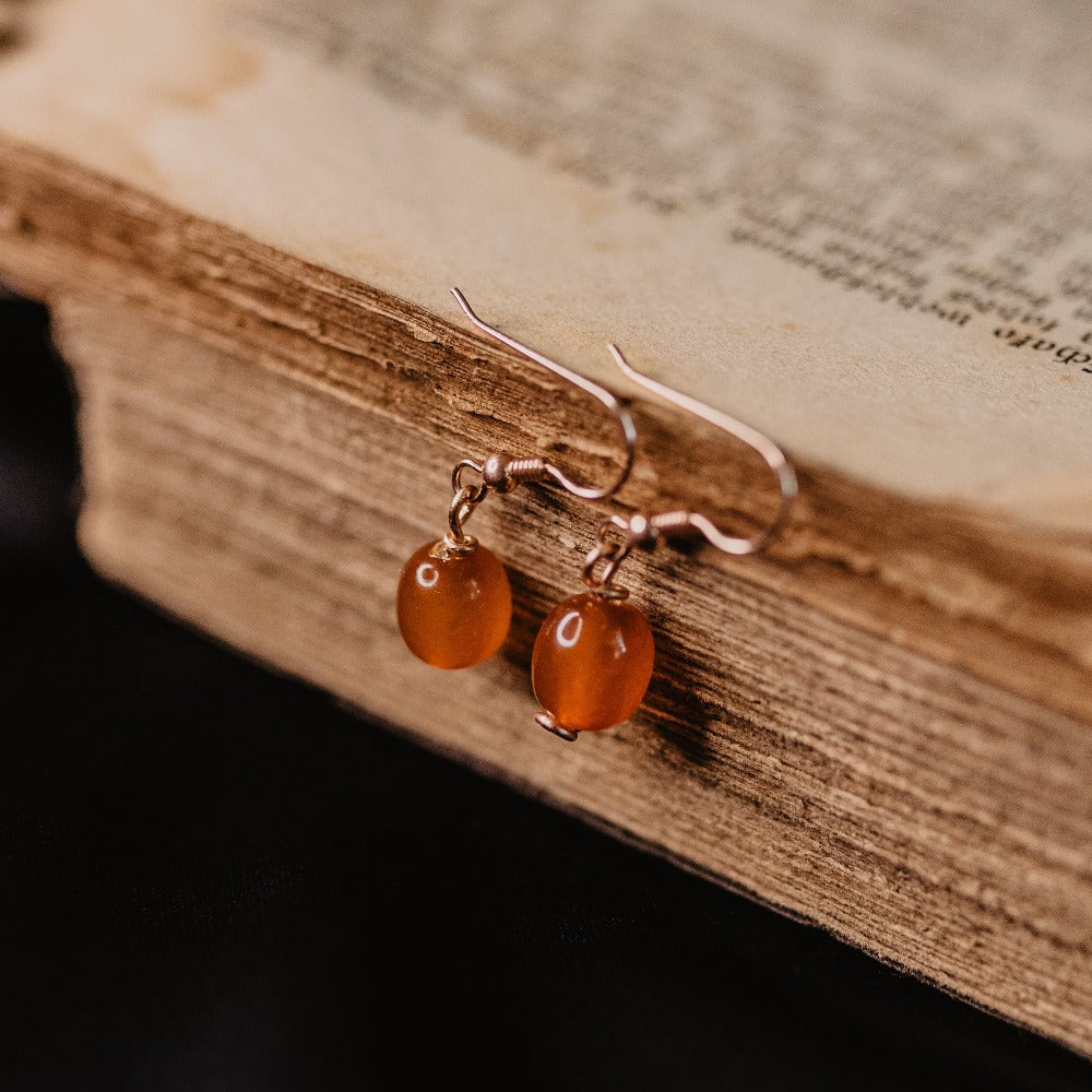 vintage baltic amber earrings